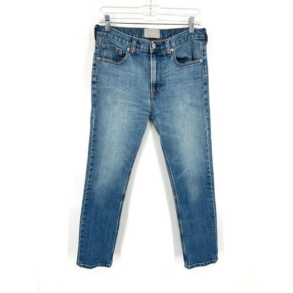 EVERLANE Women's Slim Leg High Rise Denim Blue Ankle Jeans Size 27 - Picture 1 of 8